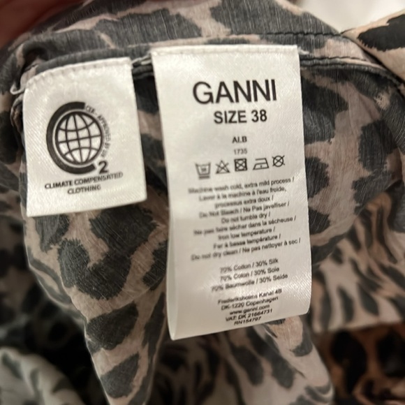 Ganni Leopard Maxi Dress Size 38 - Picture 5 of 5